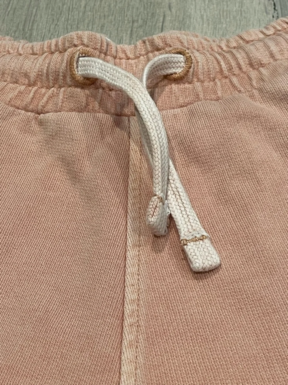 ZARA Kids Cotton washed effect Sweat Shorts Size 8 (128 cm) Peach Pink Casual